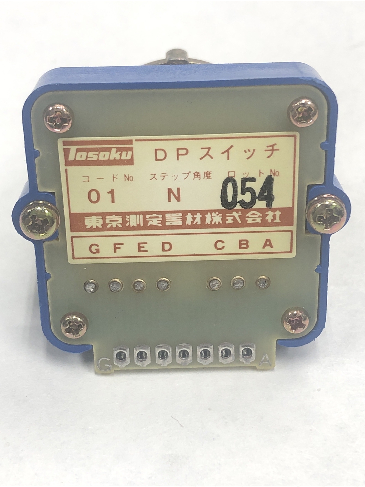 NihonDensa DPP01-1-3N 16R Rotary Switch; DPP0113N16R