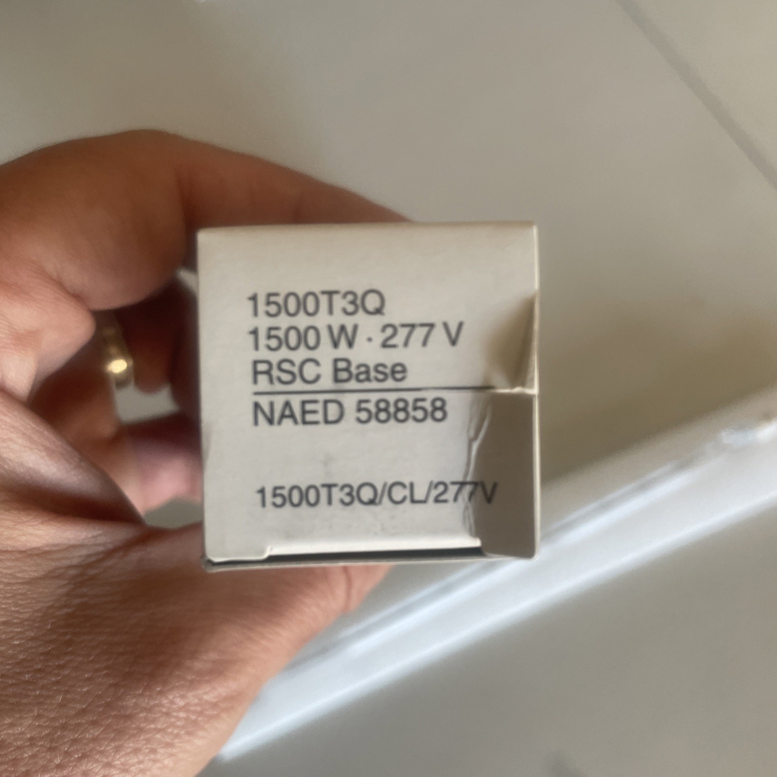 SYLVANIA 58858 Tungsten Halogen Light Bulb 1500t3q CL Rsc 1500w 277V