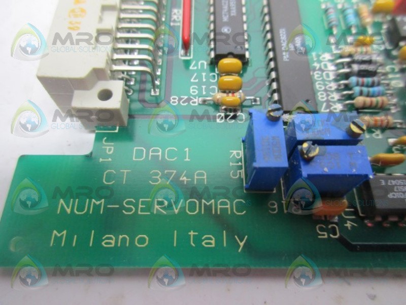 SERVOMAC 2UACDAC1374 MODULE INDICATOR CARD UNMP