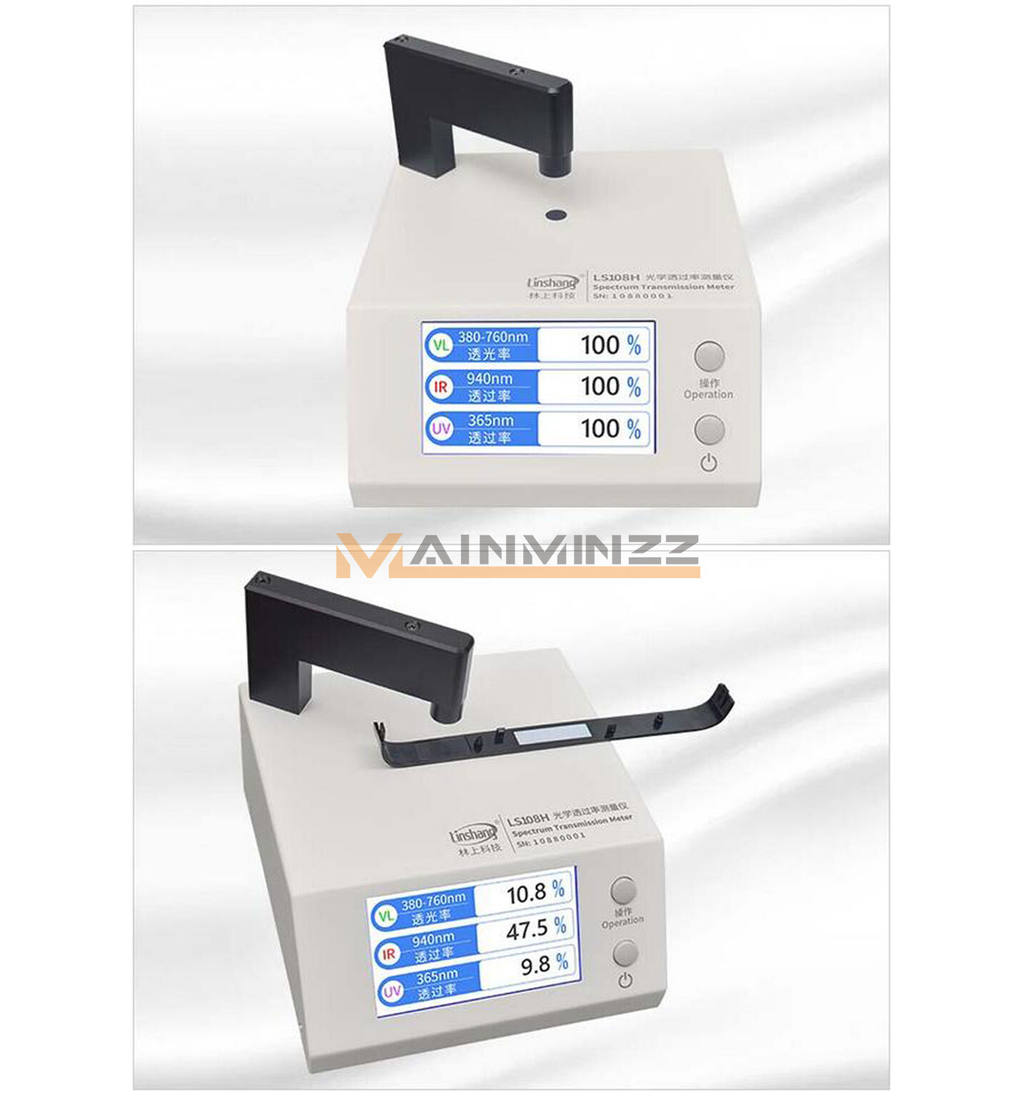 Linshang Spectrum Transmission Meter measure and display UV, Visible LS108H