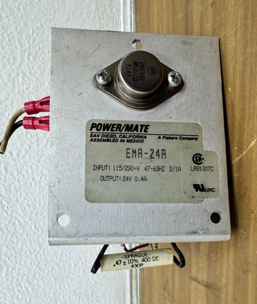 RTE POWER/MATE EMA-24A 115/230V 2/1A UNMP