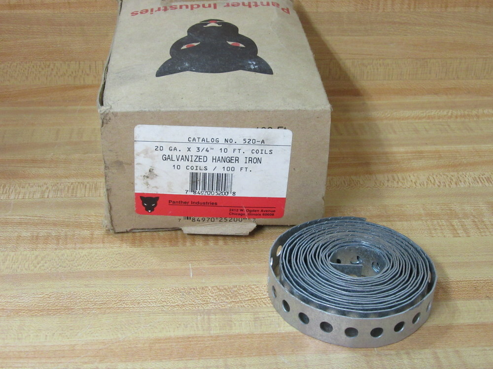 Panther 520-A Galvanized Hanger Iron 520A (Pack of 10)