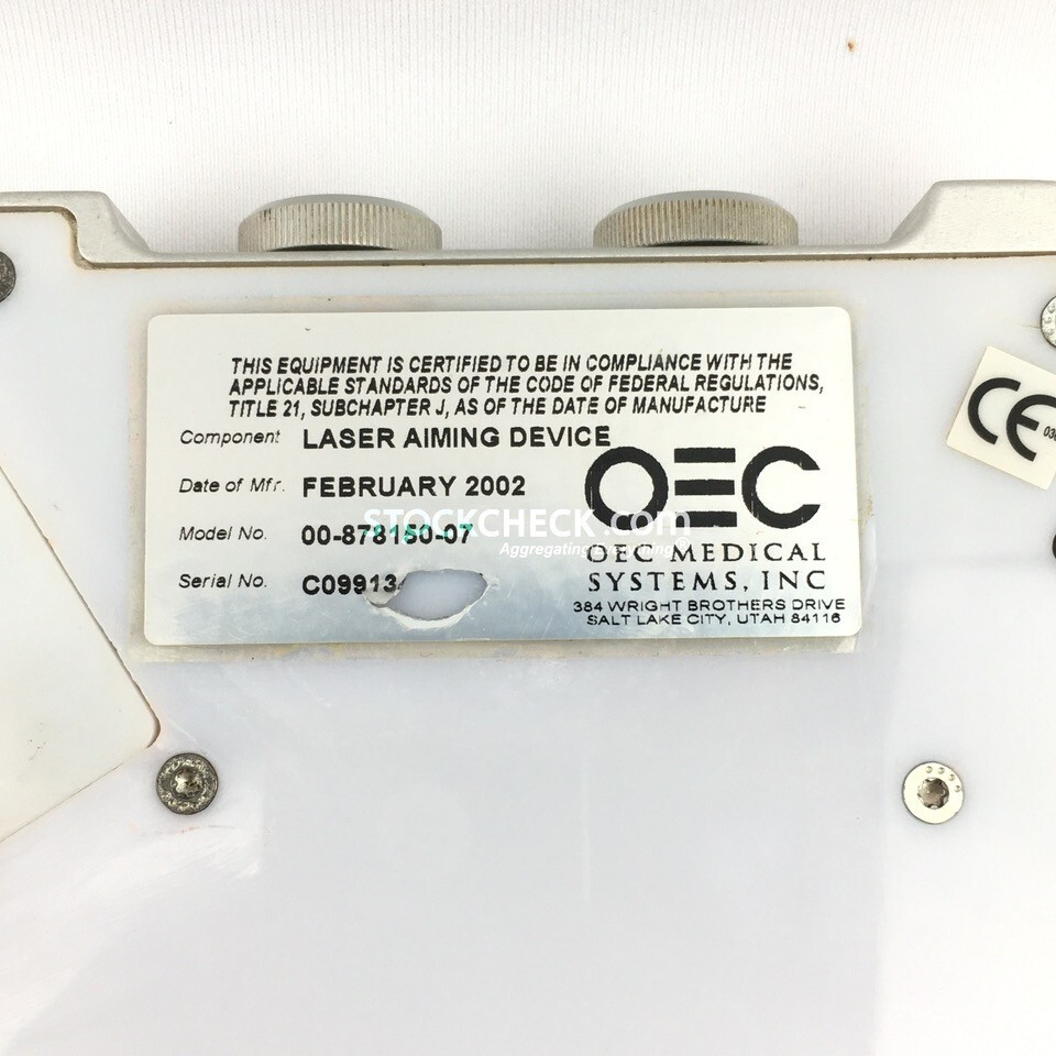 OEC Medical Systems (GE Healthcare) 00-878150-07 Laser Aimer for 9800 C-Arm