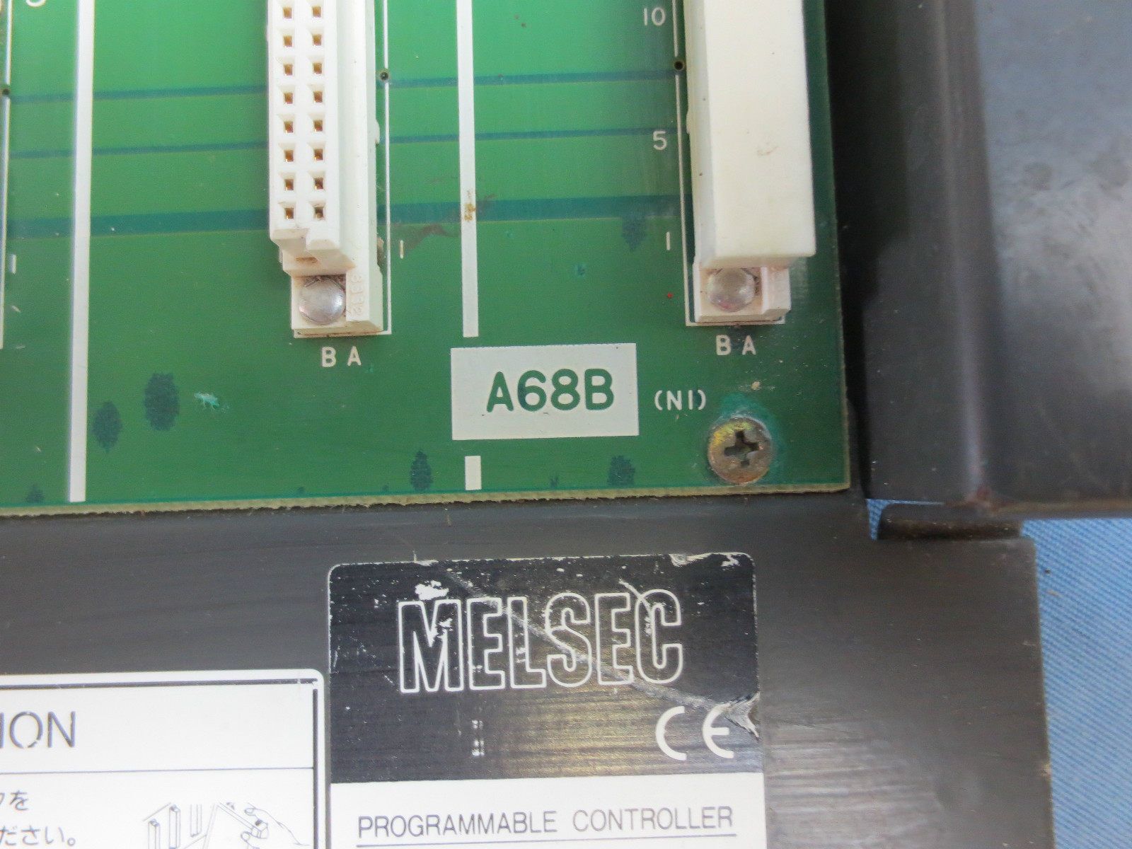 MITSUBISHI A68B 8-SLOT RACK / PROGRAMMABLE CONTROLLER BASE UNIT – MELSEC