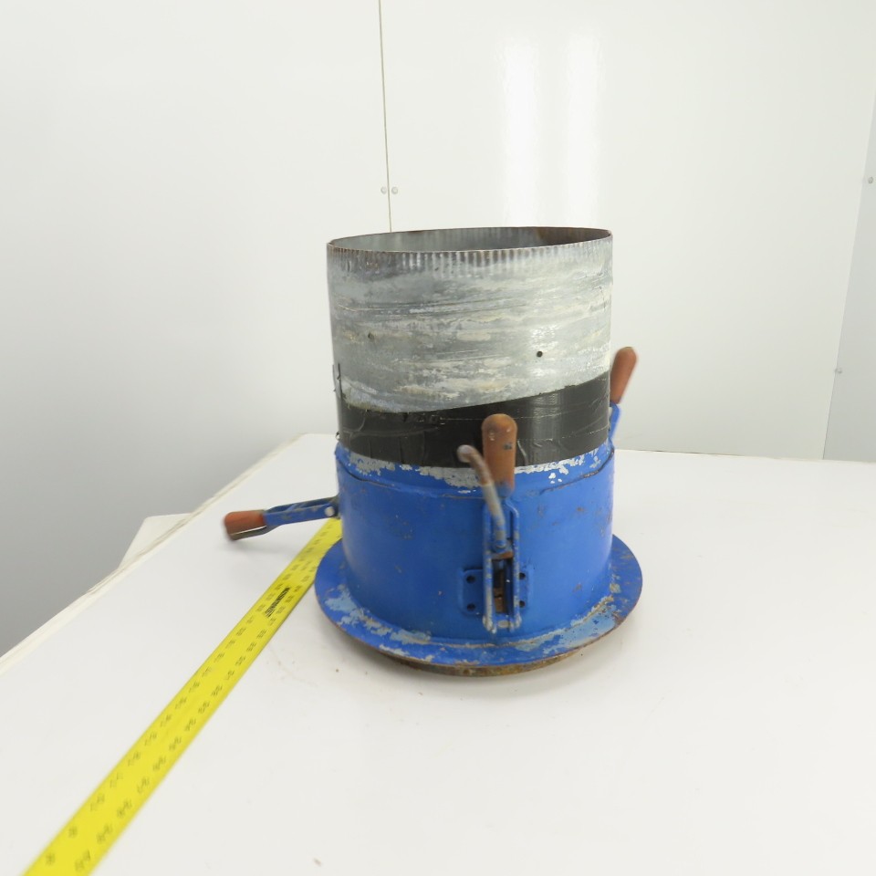 12″ x 12-1/2″ Duct Coupling Assembly W/ Destaco Toggle Clamps 17-1/4″ OAL