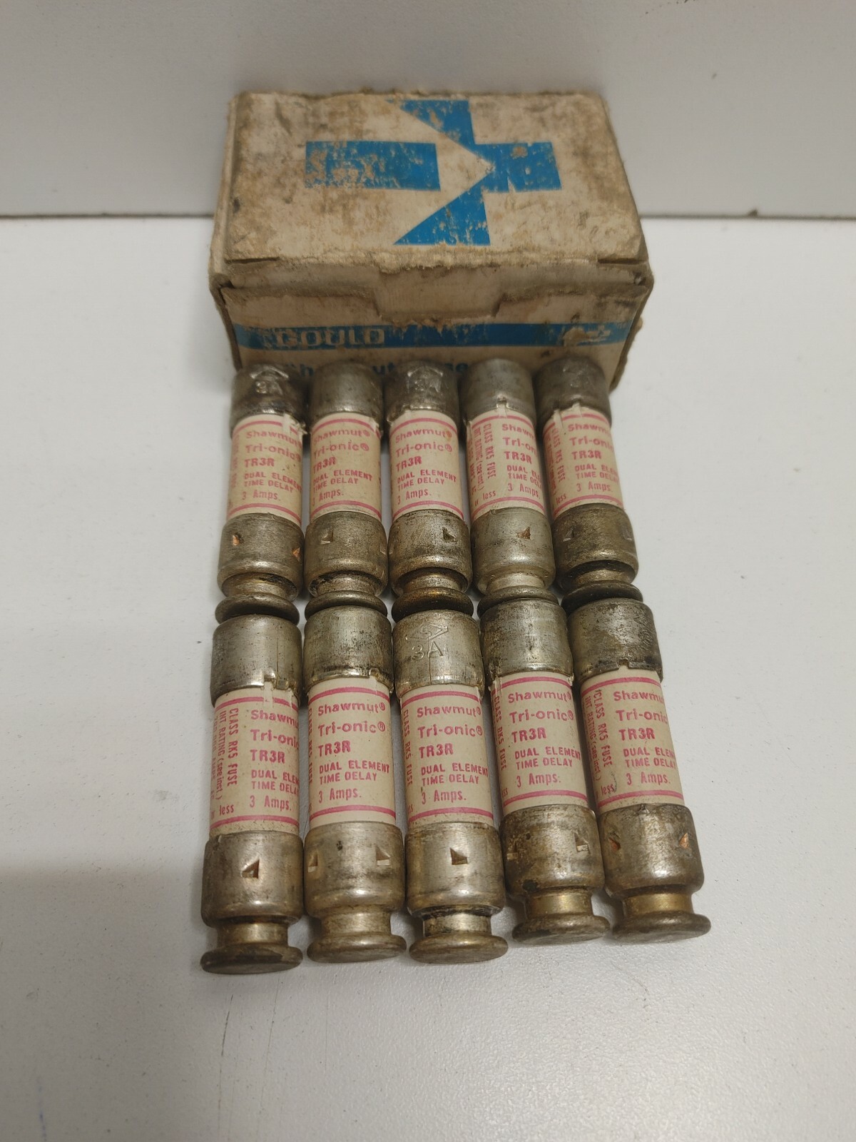 LOT OF 10 NEW OLD STOCK! GOULD SHAWMUT 3A 250V RK5 FUSES TR3R