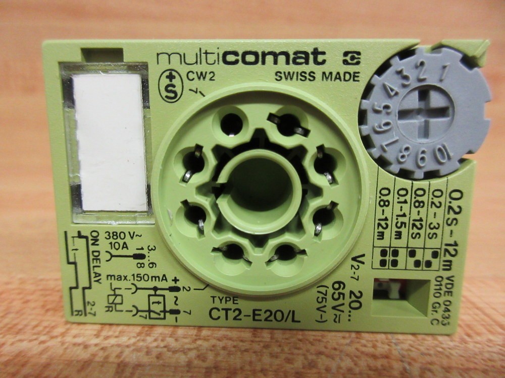 Multi Comat CT2-E20/L Time Delay Relay CT2E20L