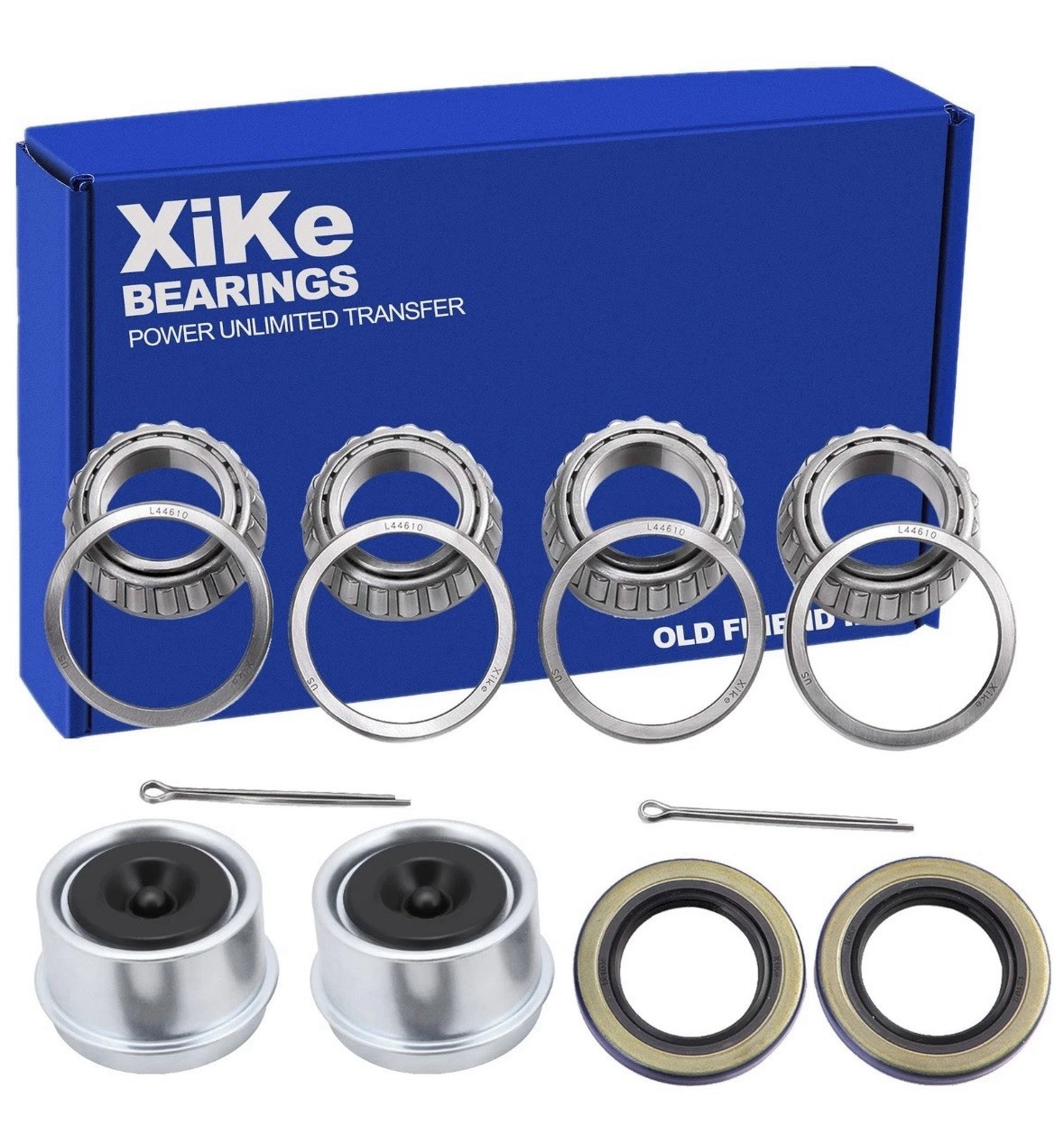 XiKe 2 Set Fits for 1” 2000-2200 Lbs Axles Trailer Wheel Hub Bearings Kit, L…