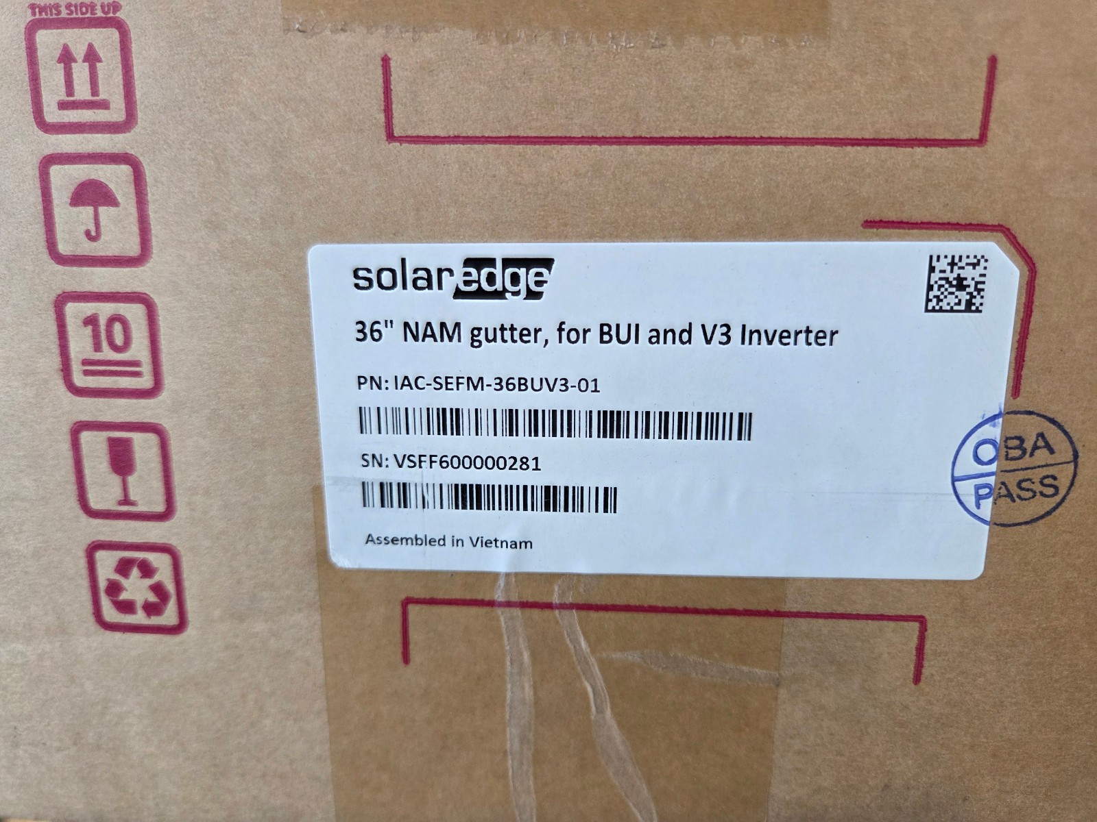 NEW SolarEdgE Fast Mount 36 Connection Unit IAC-SEFM-36BUV3-01