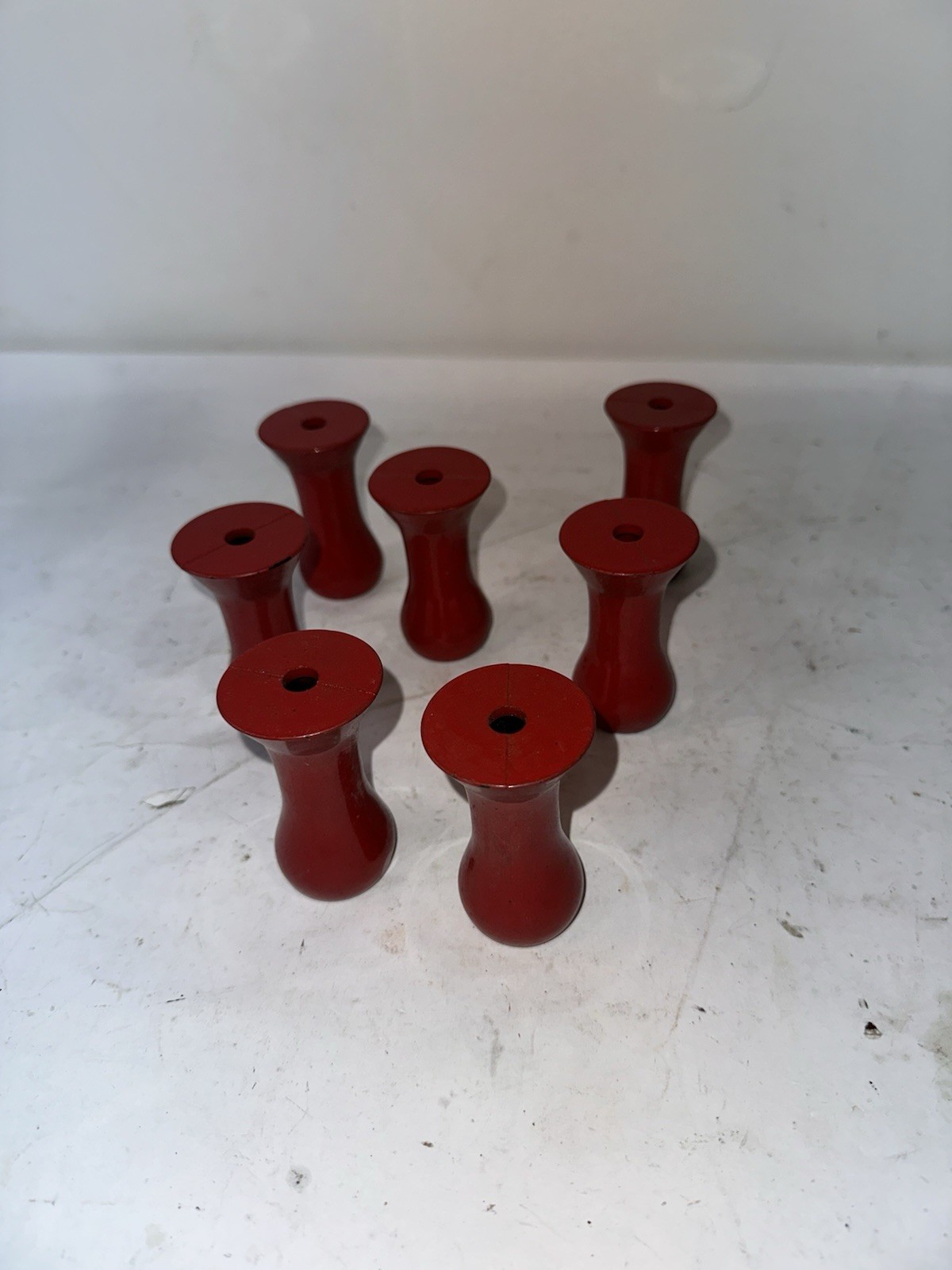Vintage Theater Industrial Control Handle Lot Red Black Brass Knobs Kliegl Bros?