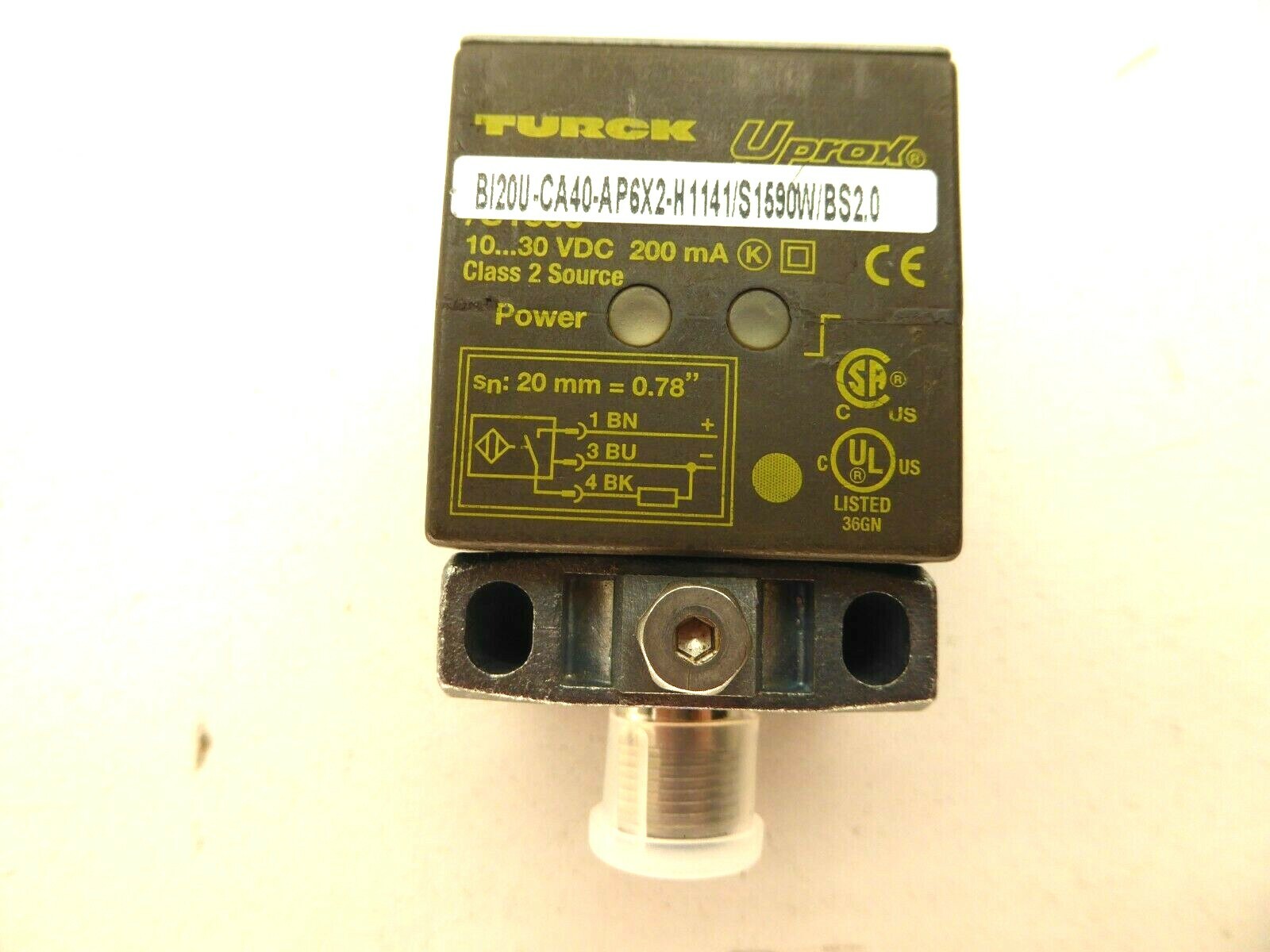 Turck B120U-CA40-AP6X2-H1141/S1590W/BS2.0 Proximity Sensor NEW NO BOX