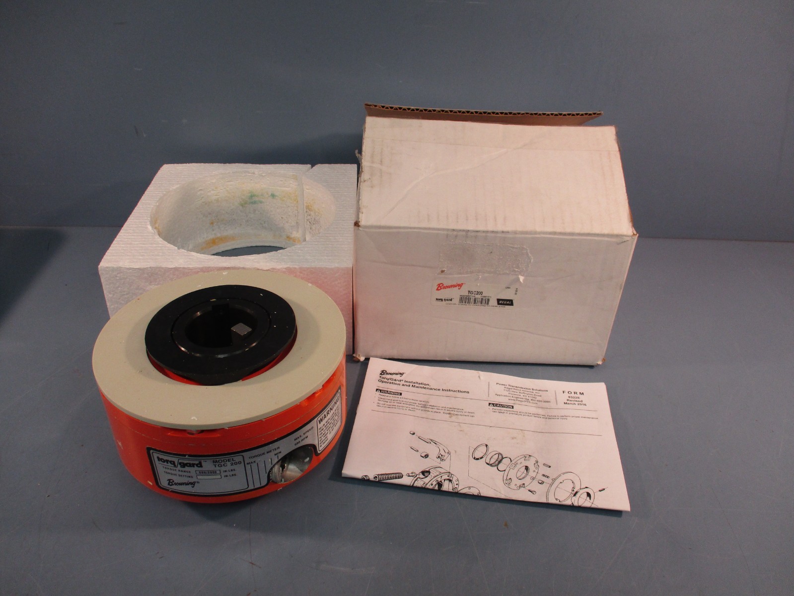 Browning TCG200 Torq Gard Overload Clutch 1-15/16″ Bore 600/2000IN-LBS 1295161
