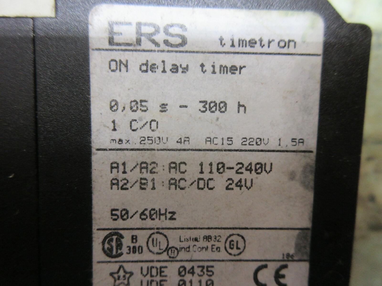 ERS TIMETRON DELAY TIMER 1 C/0 2.430.102.01 DMG DECKEL ENTRELEC SCHIELE 3 PCS
