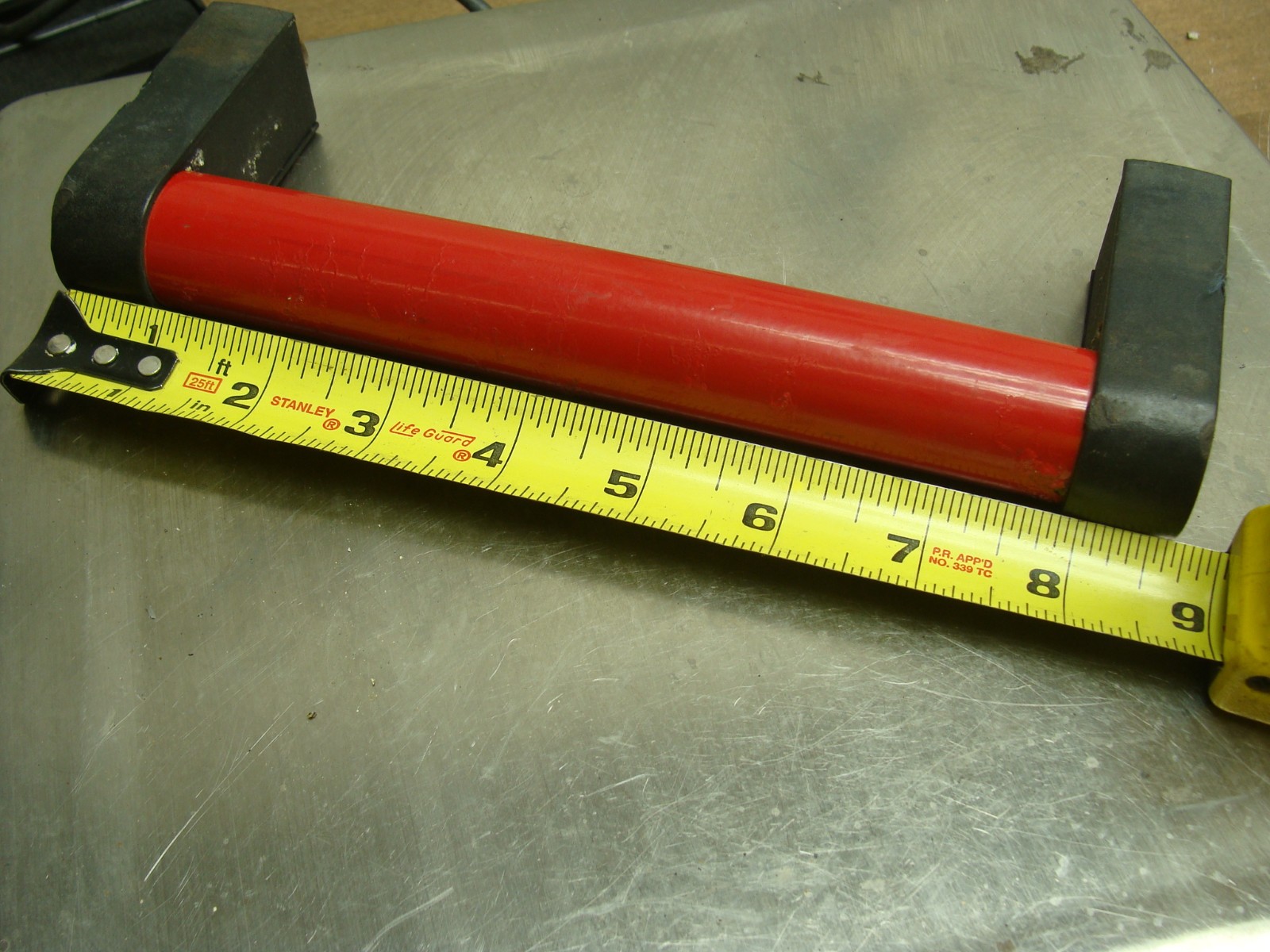 LOT OF 2 GRAB/PULL HANDLES WITH MOUNTING SCREWS