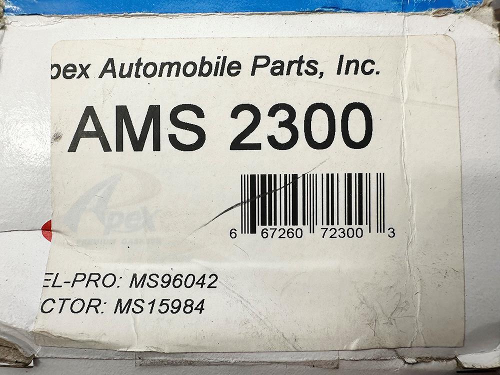 Apex AMS2300 Intake Manifold Gasket Set NEW FREE FAST SHIP