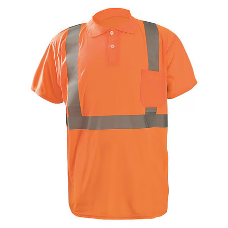 Occunomix Lux-Sspp2b-Oxl Unisex Short Sleeve Hi-Vis Polo Shirt, Polyester,