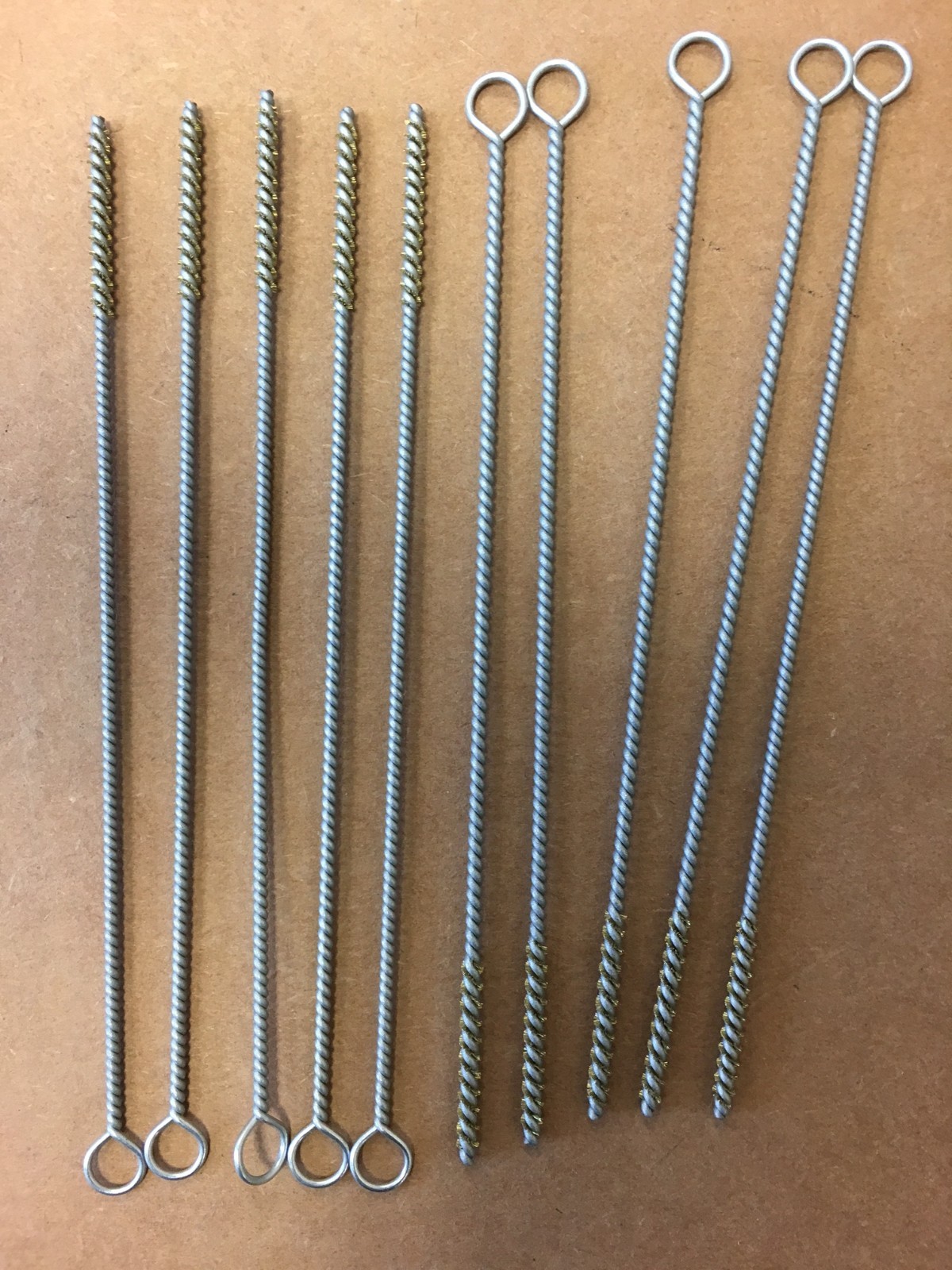 HIGHTBRUSH #33710 1/8′ x 6” x 1”bp brass tube brush 10 per pack