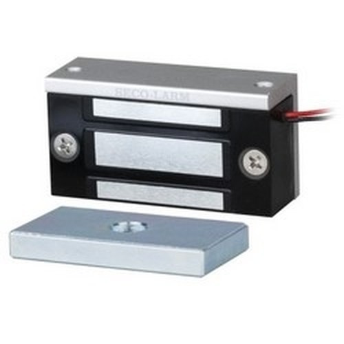 SECO-LARM 776673 Electromagnetic Lock 12-24V DC 80/110Lb Aluminum Housing
