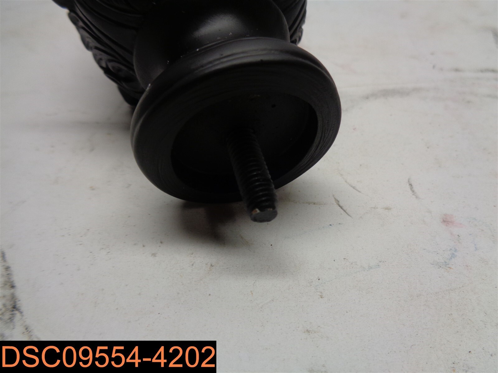 Qty =2: Acorn 1″ Curtain Rod Finials 4″ X 2-1/4″ M6 X 15mm Bolt Stud
