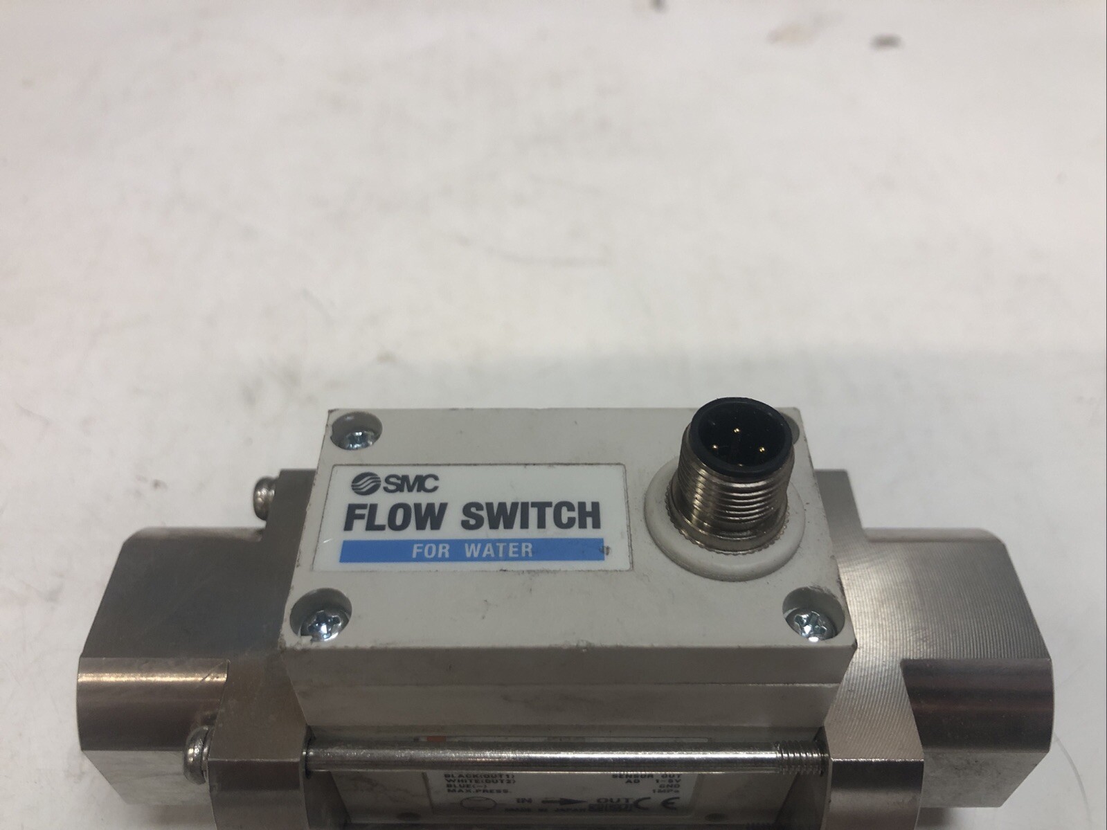1 Used SMC PD2W540-F06-1 Flow Switch For Water, Flowrate 5-40L/min