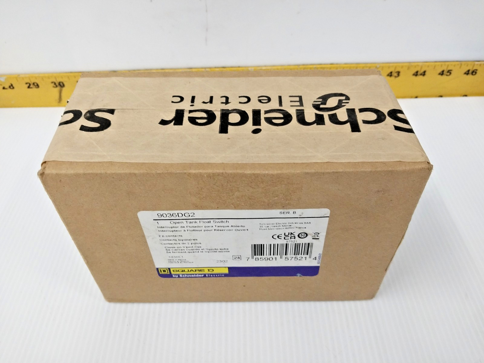 New Square D Open Tank Float Switch 9036DG2 SER. B (Factory Sealed)