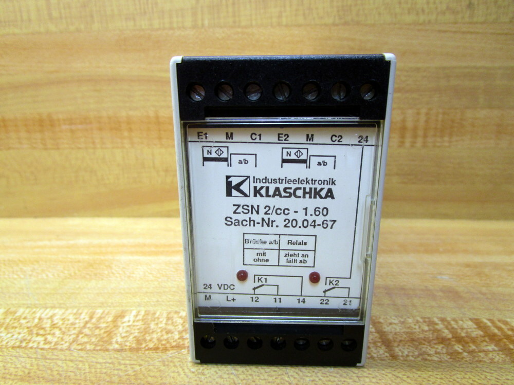 Klaschka ZSN 2/CC-1.60 Transistor Relay ZSN2CC160