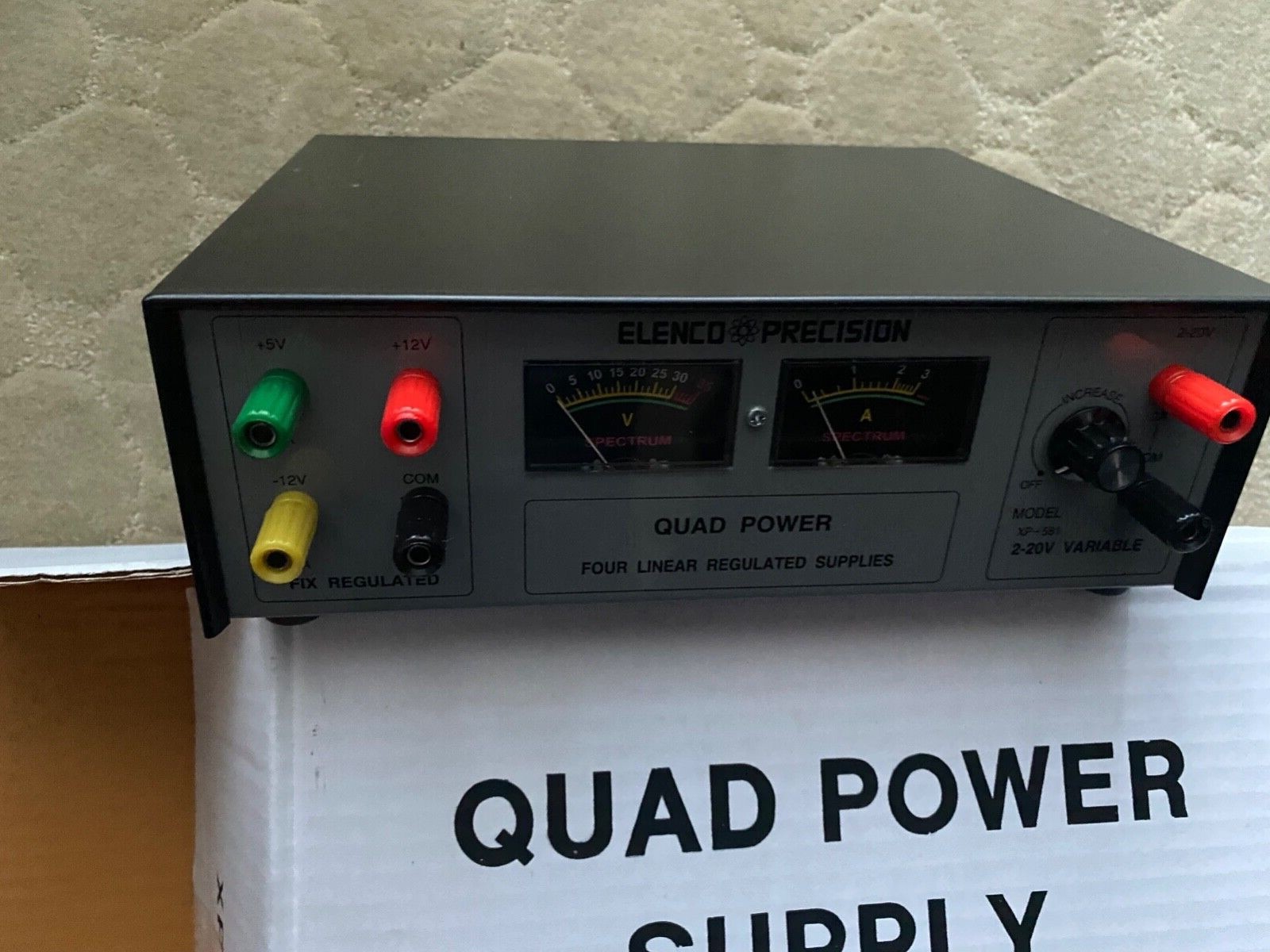 ELENCO PRECISION XP-581 BRAND NEW QUAD POWER 4 LINEAR REGULATED SUPPLIES XP581