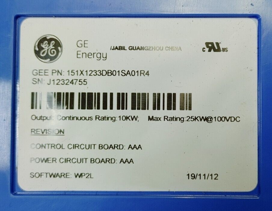 GE ENERGY 151X1233DB01SA01R4 ACB AAA 48VDC 200A POWER CONVERTER 10KW NEW! WOW