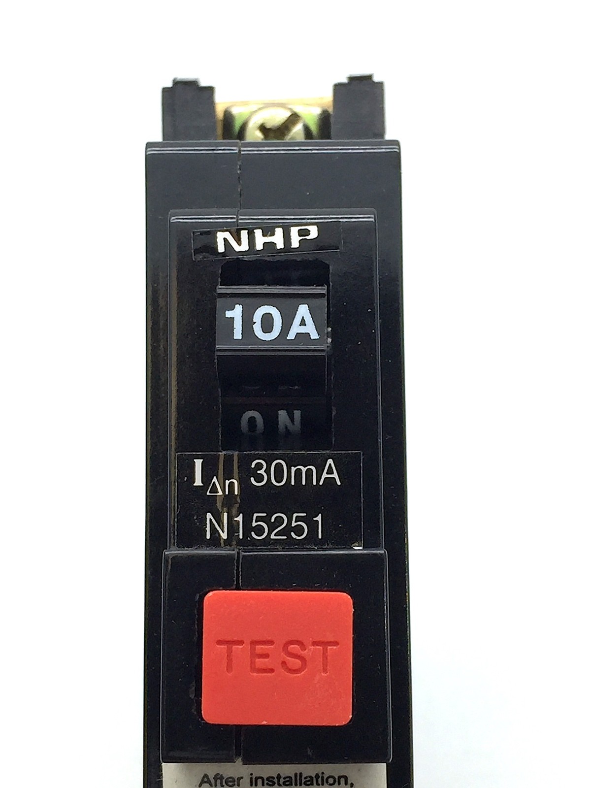 NHP TERASAKI SAFE-T SRCB1030 MCB-RCD Circuit Breaker 1P 10A 6kA 30mA