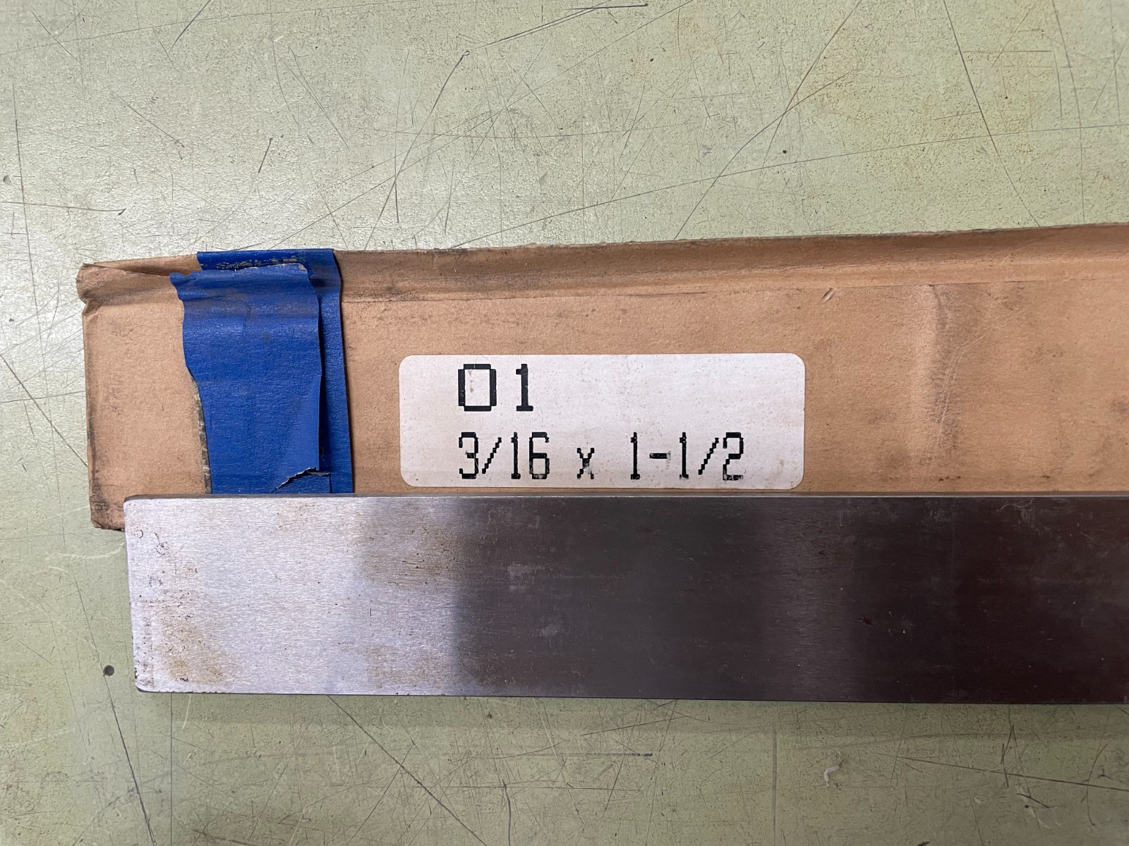 Lot of 3 Alloy Steel Pre Hardened Flat Stock Type 4142 & O1 & D2