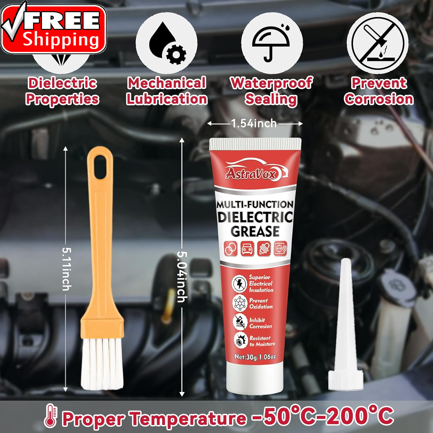 Silicone Dielectric Grease for Electrical Connectors Automotive, Spark Plug Grea