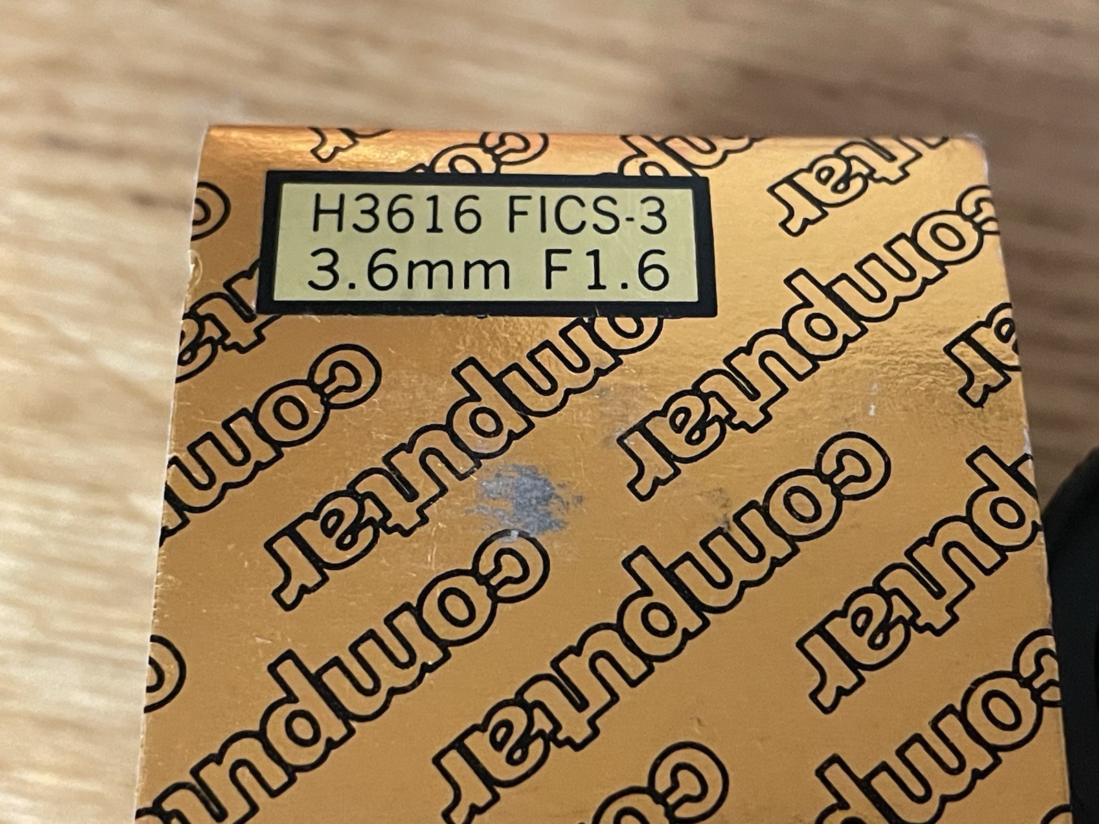 Computar H3616FICS-3 Focus Manual Iris 3.6mm F1.6