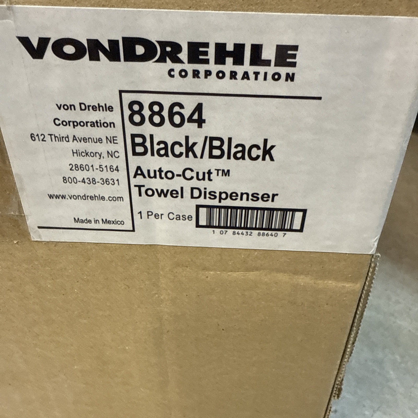 VonDrehle 8864 Auto-Cut Towel Dispensers . Manual. ￼
