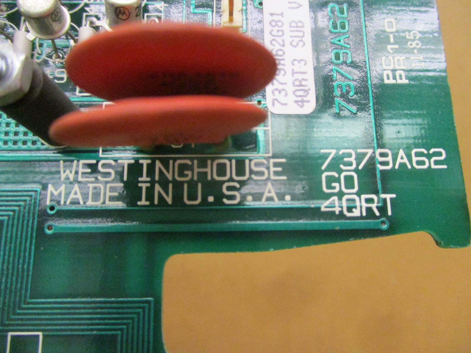Westinghouse 7379A62G81 4QRT3 SUB V PCPR-1-0 11-85 53059HI