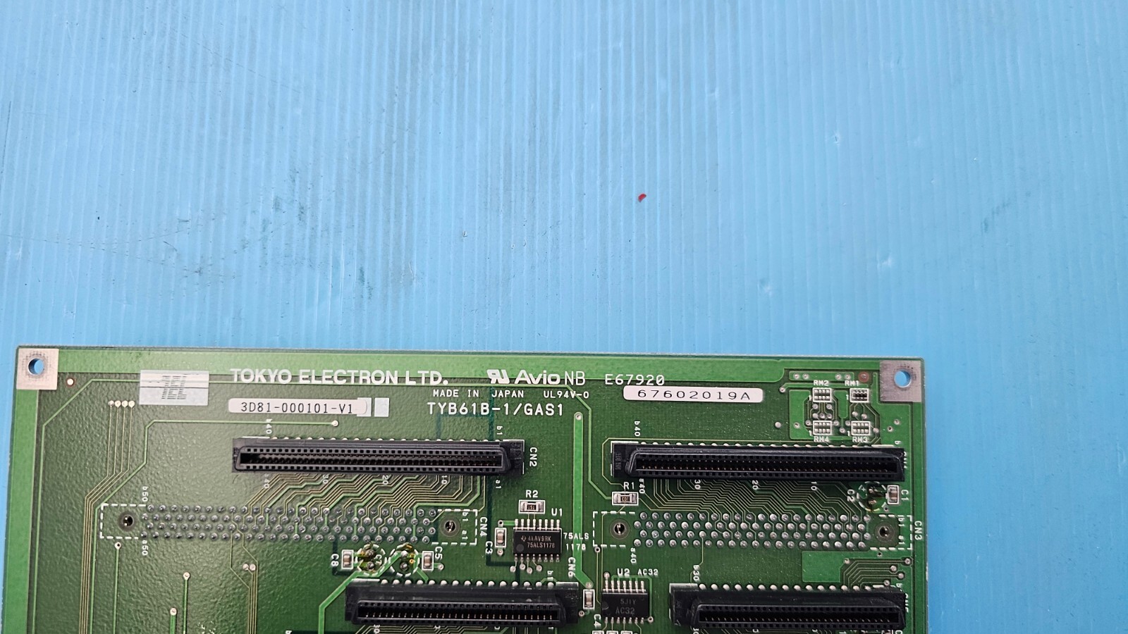 TEL Tokyo Electron 3D81-000101-V1 Gas Interface PCB TYB61B-1/GAS1.