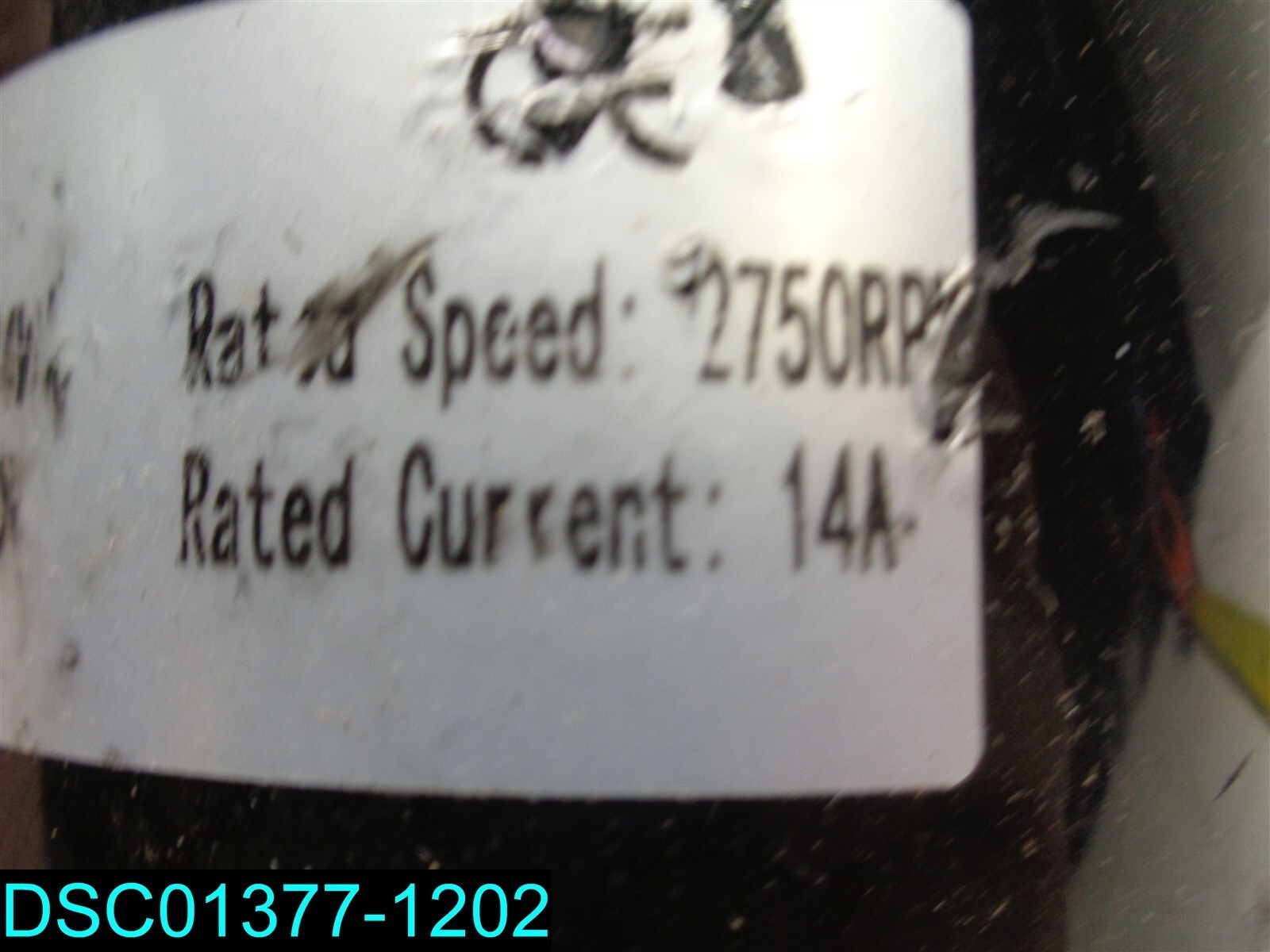 ELECTRIC MOTOR 20200203284 24V 2750 RPM 14A