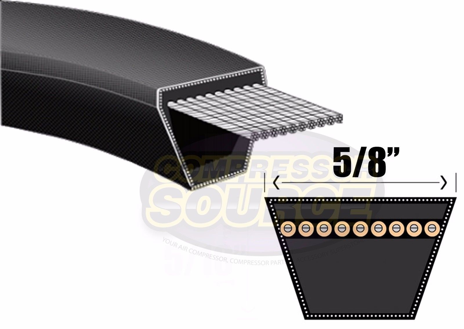 V Belt 5L880 B85 Replacement 5/8″ x 88″ Industrial & Lawn Mower Heavy Duty