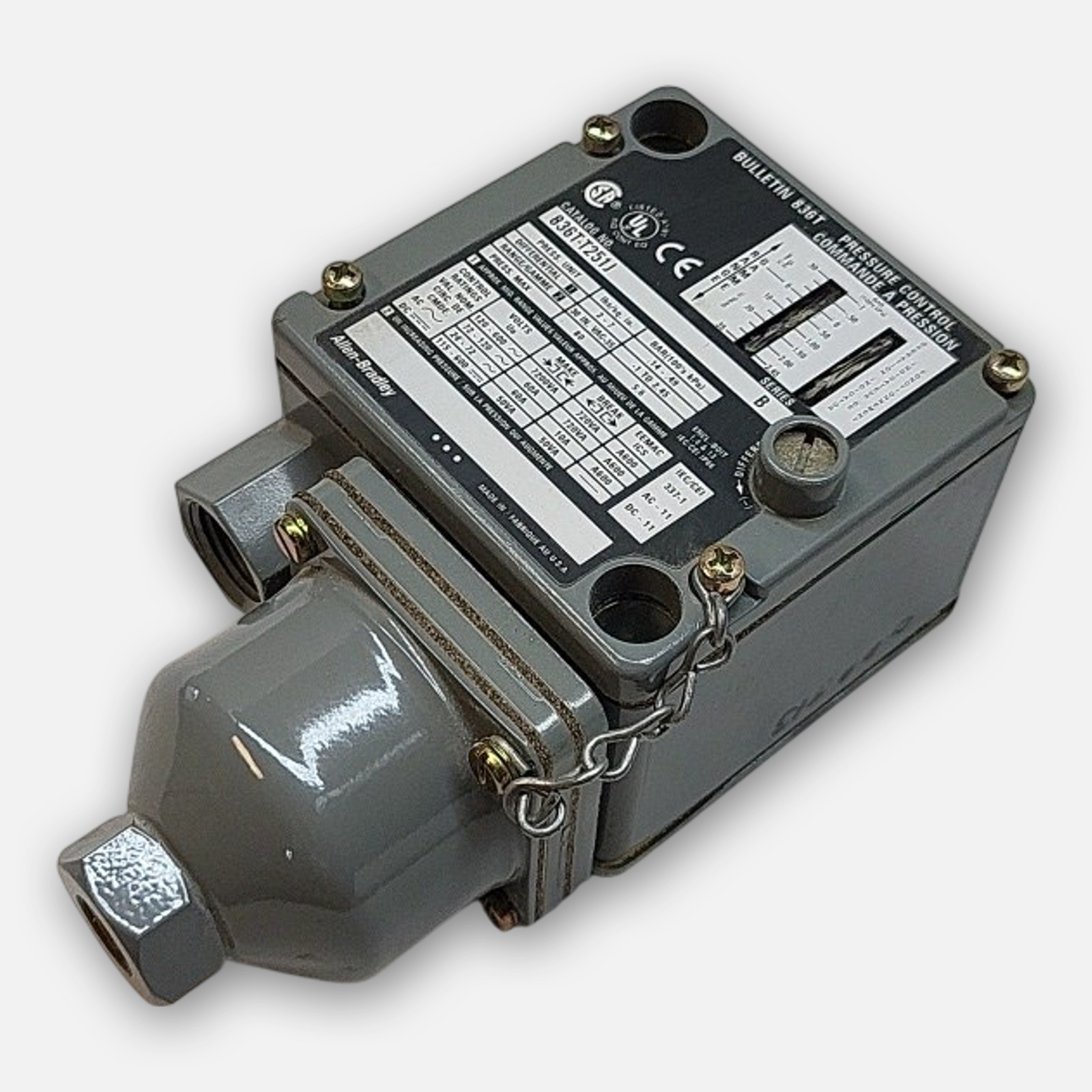 NEW ALLEN BRADLEY 836T-T251J /B PRESSURE CONTROL