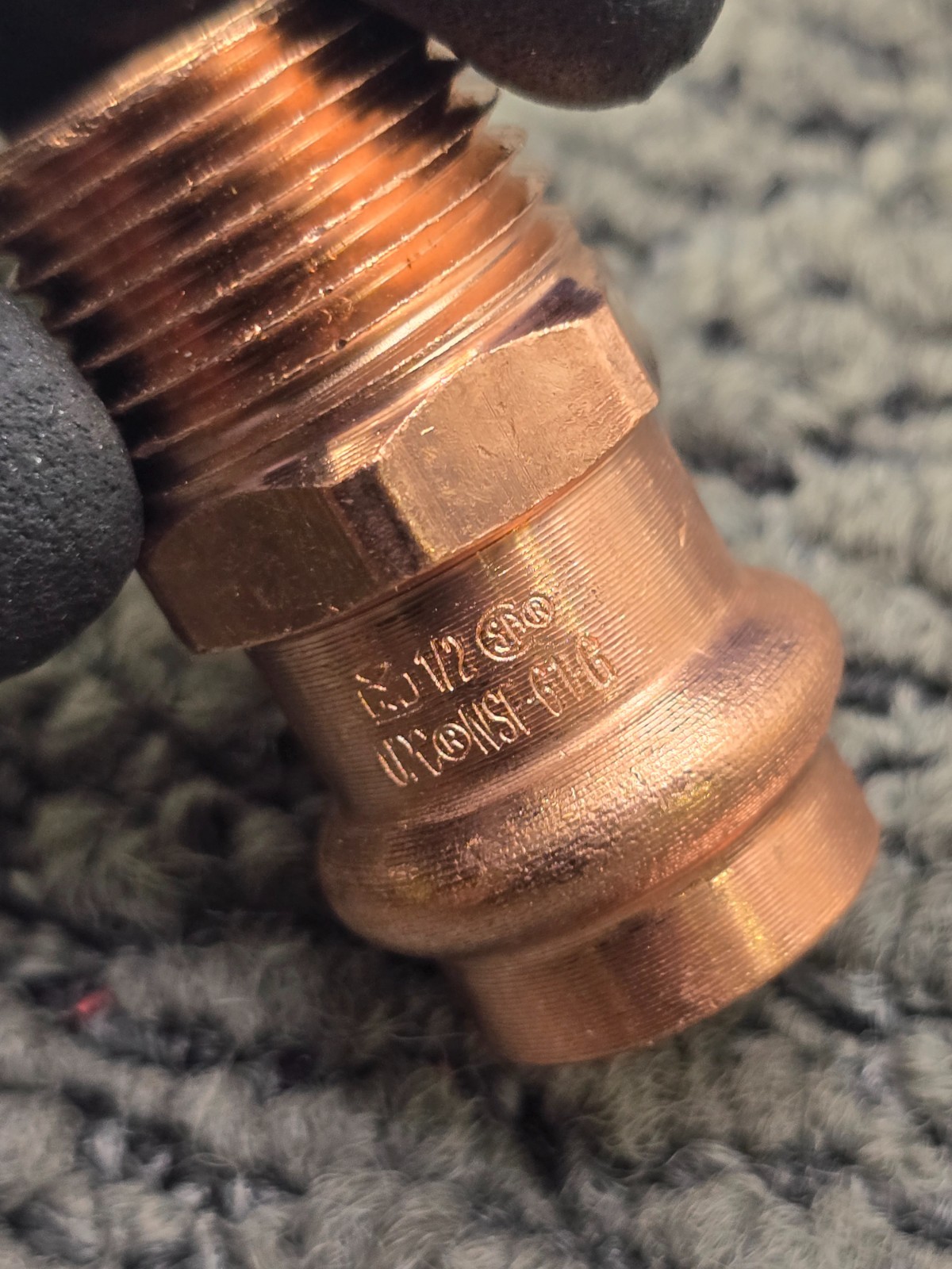 (QTY 10) Streamline PF 01131 Copper Male Press Adapter Fitting 1/2″ Press x MPT