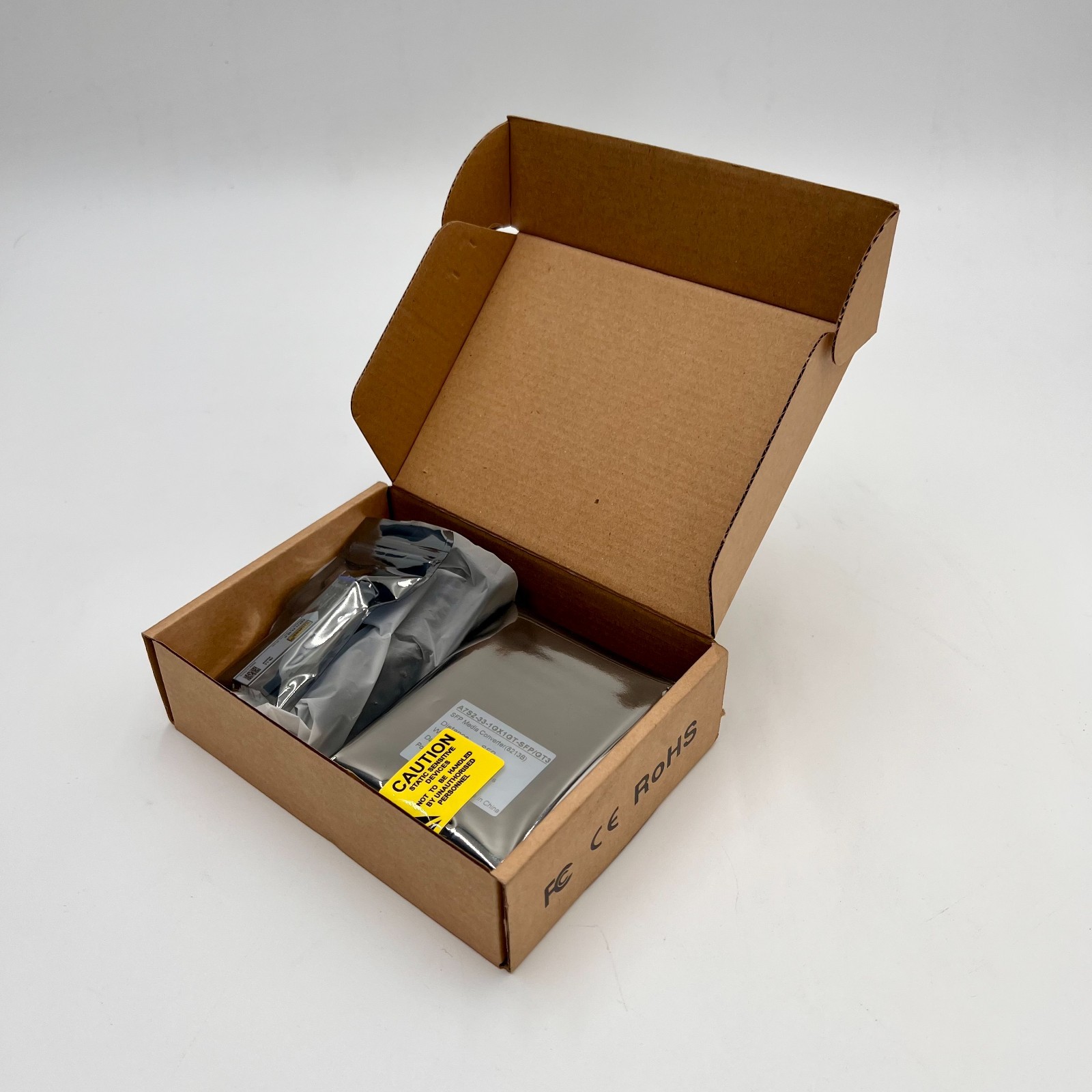 10GTEK GIGABIT ETHERNET SINGLEMODE LC FIBER MEDIA CONVERTER | NEW OPEN BOX