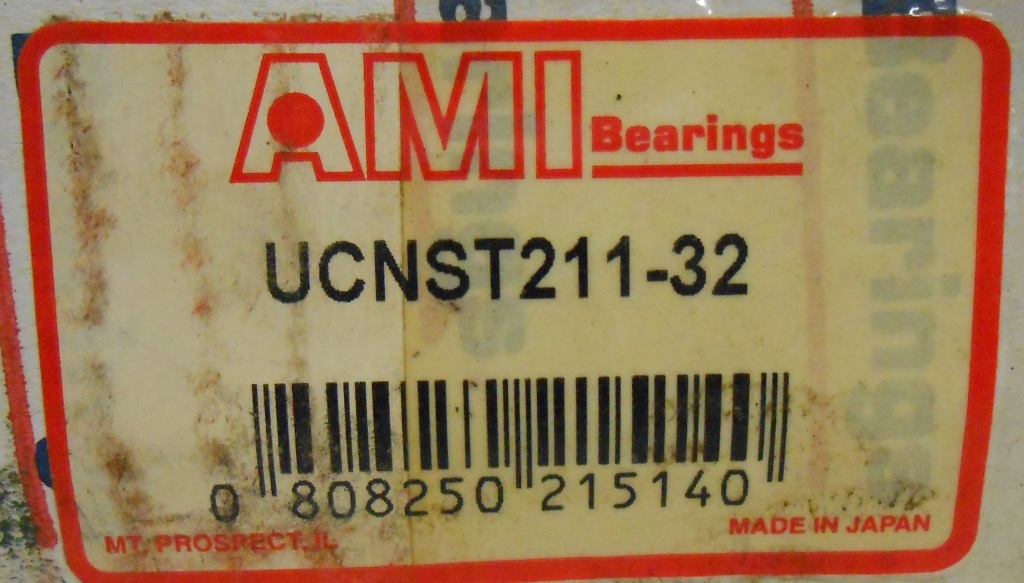 AMI TAKE-UP BEARING, UCNST211-32, NST211, UC211-32, 2″ BORE