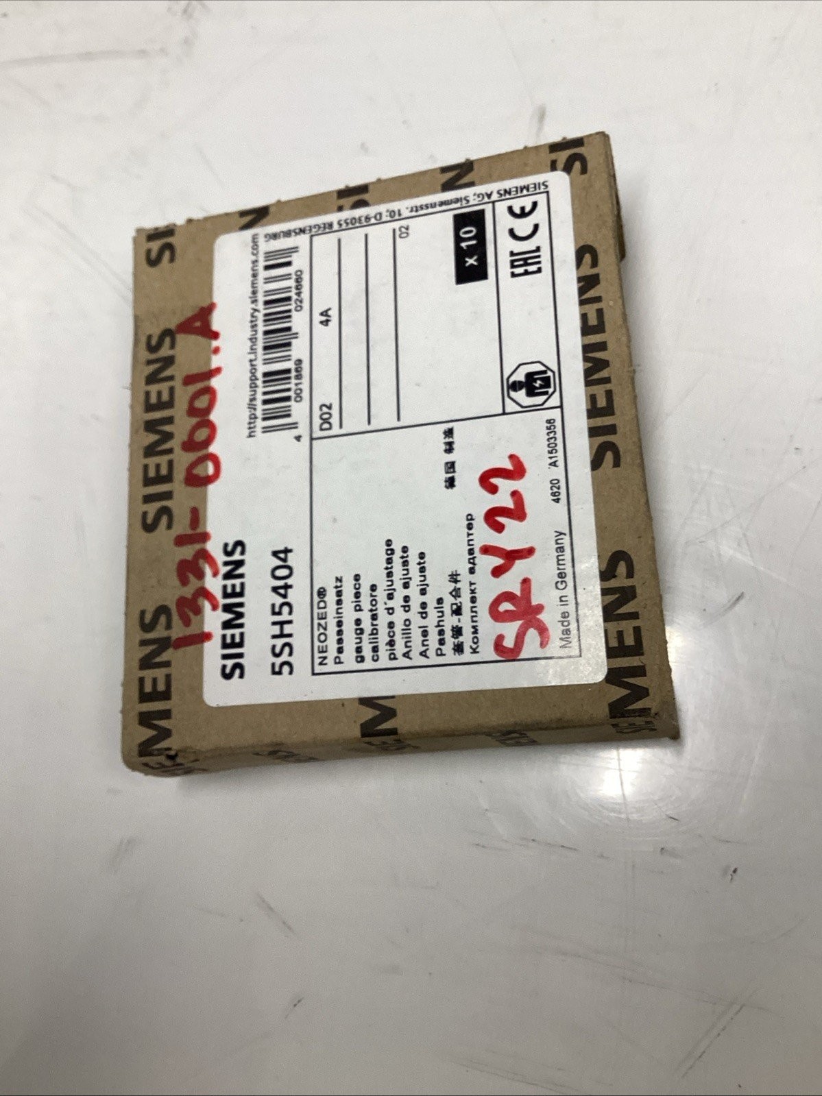 Siemens 5SH5404 NEOZED Gauge Piece D02 6A Lot Of 9 O-581