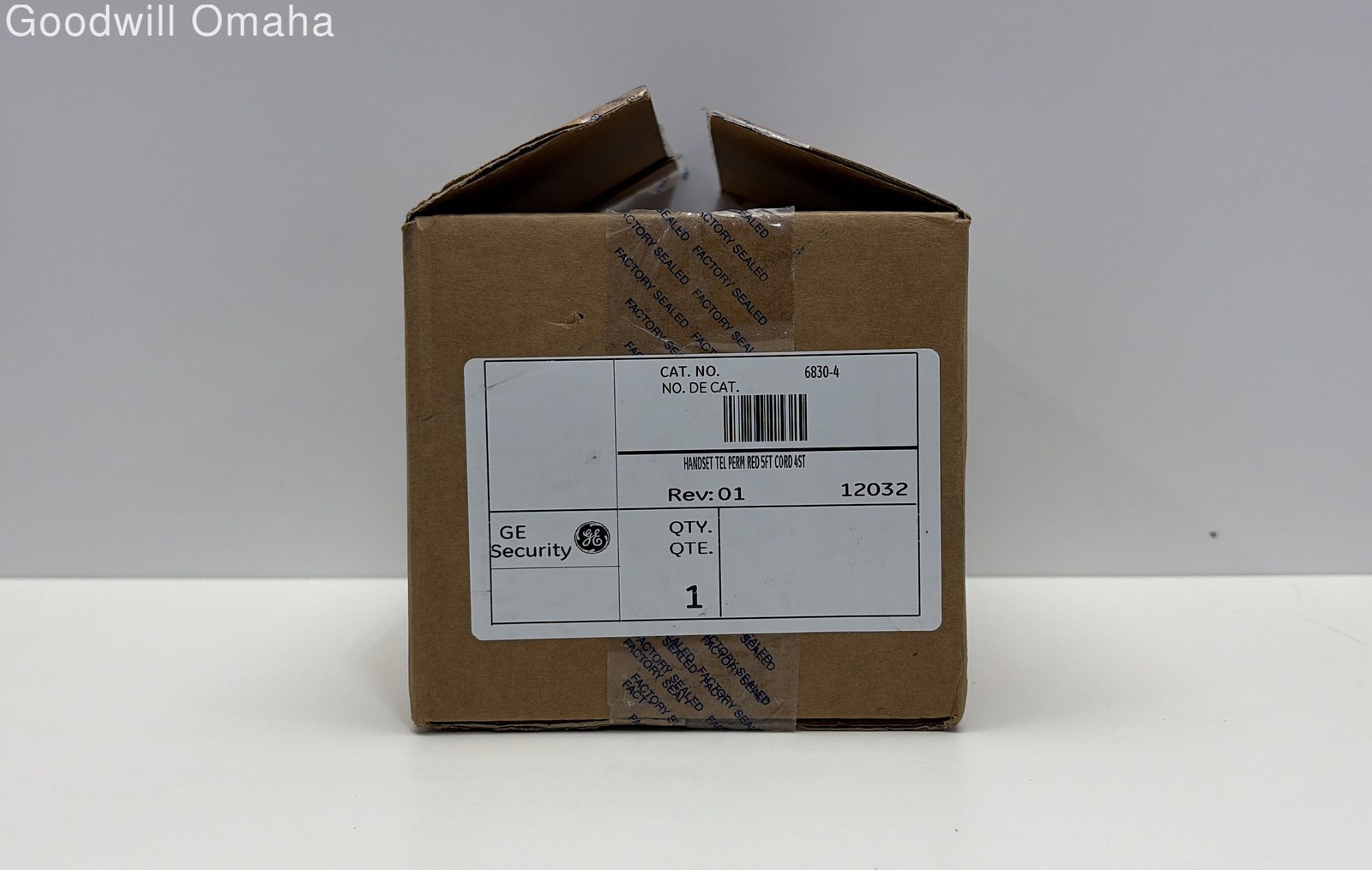 GE Security 6830-4 Remote Telephone Handset +Cradle Assembly -OPEN BOX -SEE DESC