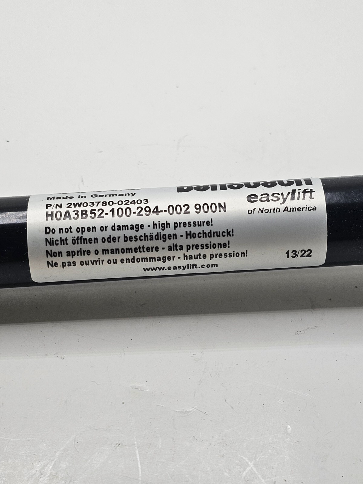 BANSBACH EASYLIFT GAS SPRING HOA3B52-100-294-002 900N 2W03780-02403