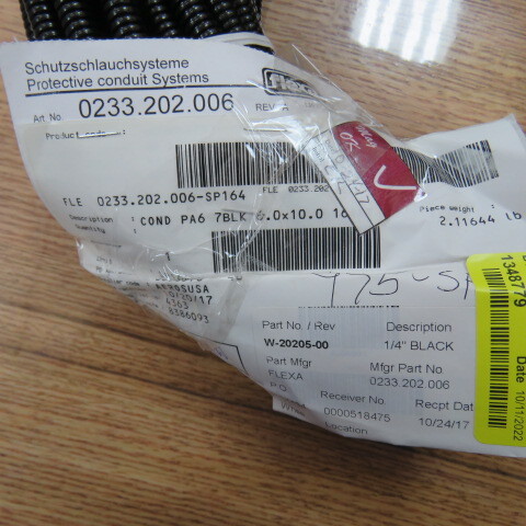 FLEXA 0233.202.006 Qty of 75 per Lot Black Polyamide (PA6), Nylon 6, Halogen Fr