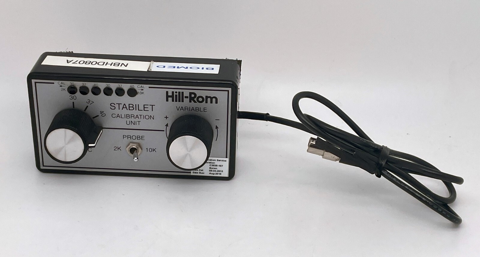 HILL-ROM SA6052 Stabilet Calibration Unit Rev. 011B