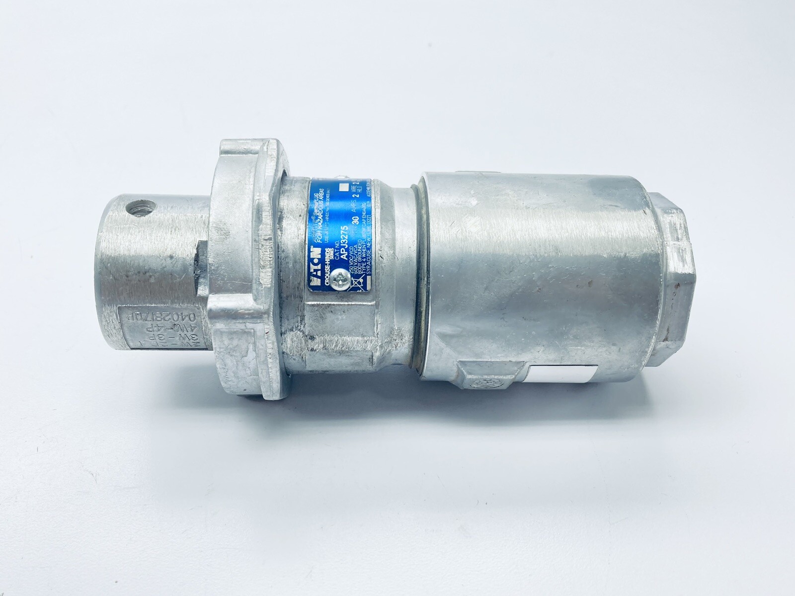 EATON APJ3275 ARKTITE SERIES PLUG FOR HAZARDOUS AREAS 30AMP 2POLE 2WIRE