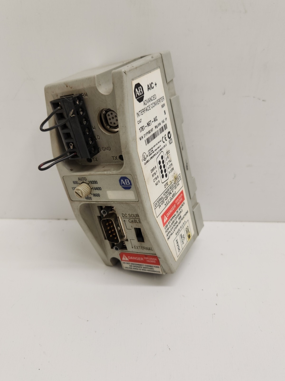 GUARANTEED! ALLEN-BRADLEY SER. B ADVANCED INTERFACE CONVERTER 1761-NET-AIC