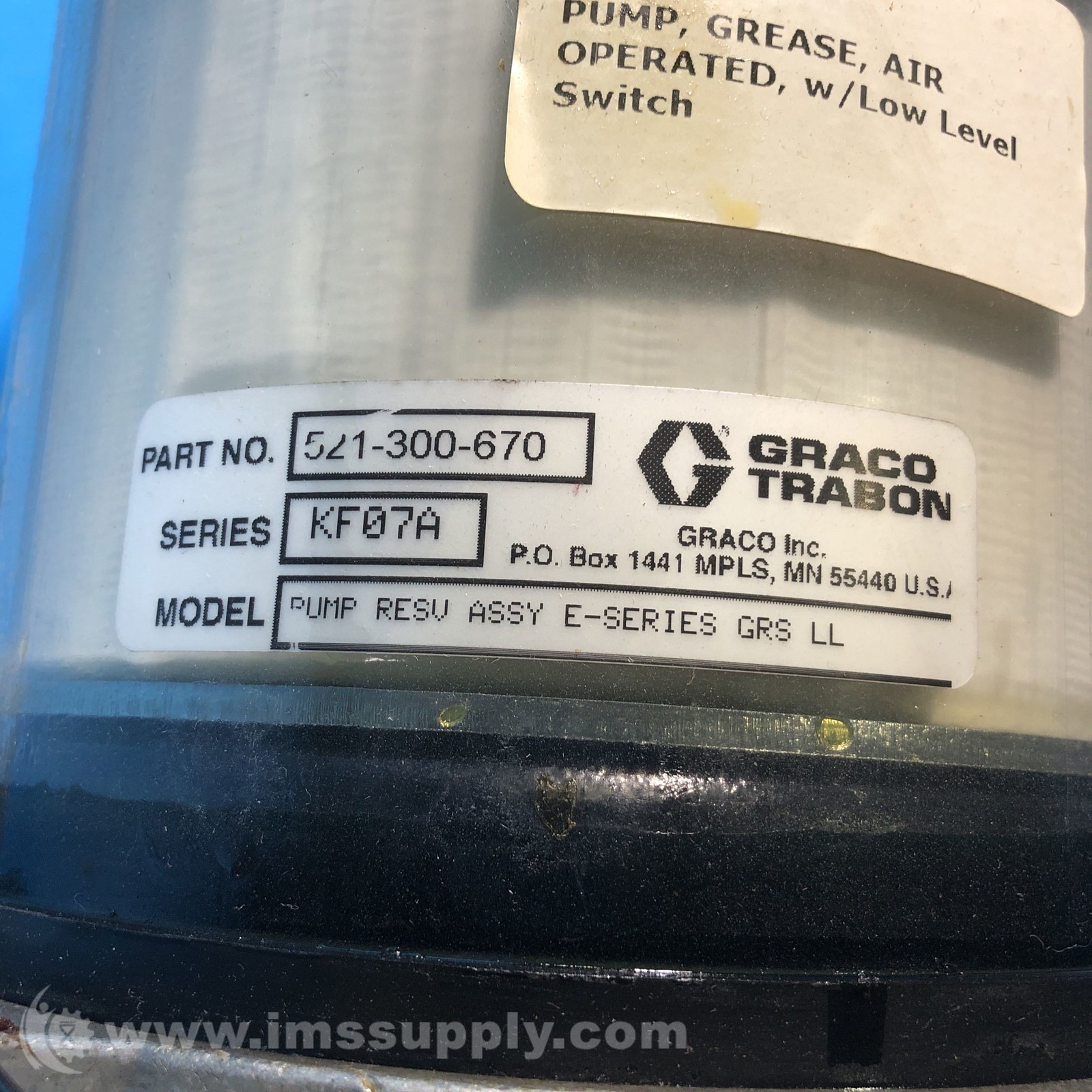 Trabon Lubrication Systems 521-300-670 8807