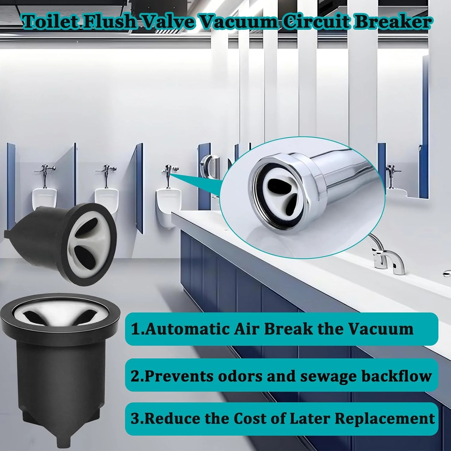6-PCS V-551-A Vacuum Breaker Repair Kit, compatible with Sloan Regal flush valve